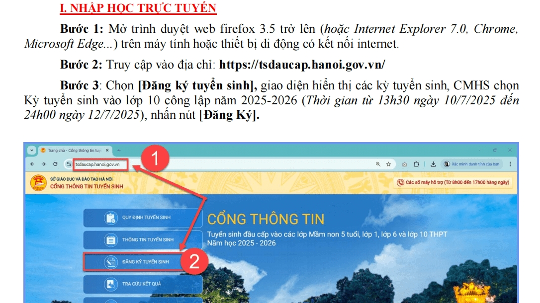 Hướng dẫn cách xác nhận nhập học lớp 10 ở Hà Nội