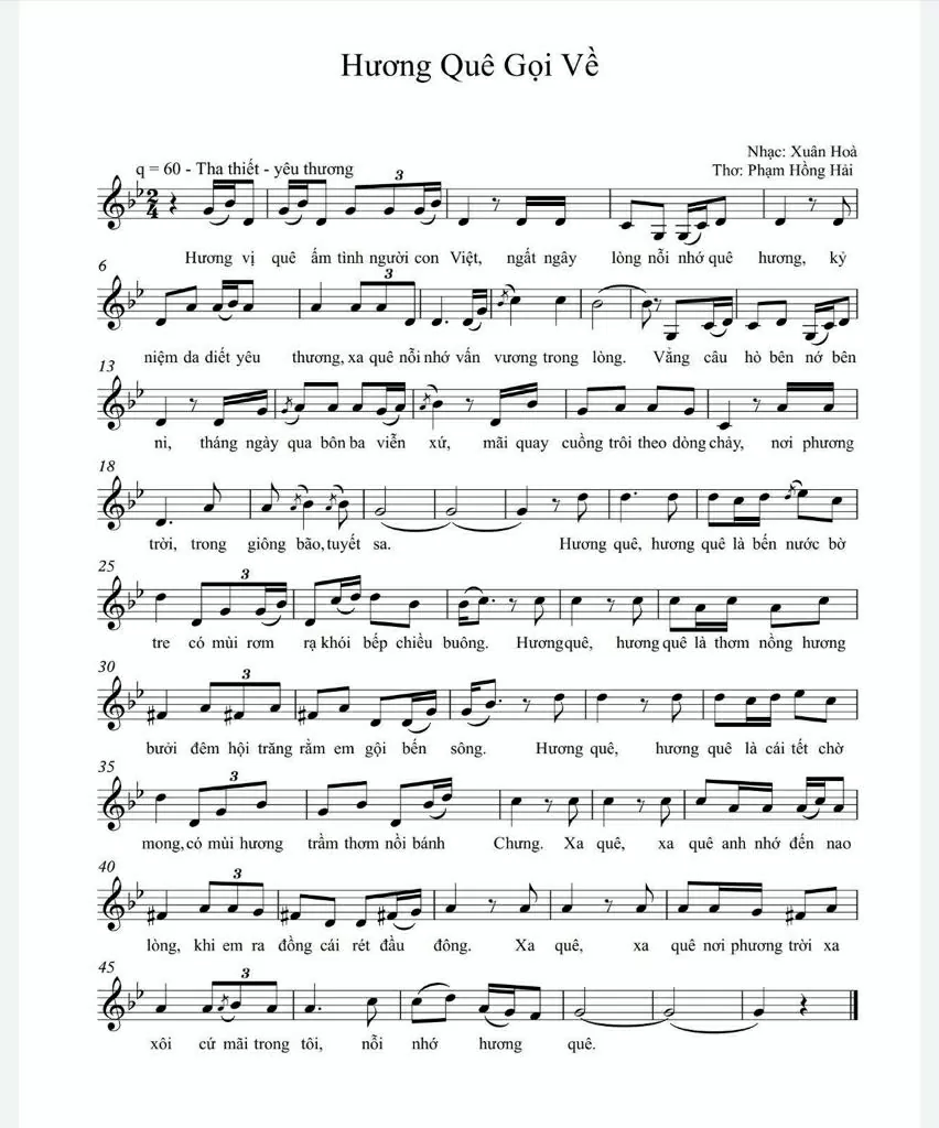 'Hương quê gọi về' - tiếng lòng của người Việt xa quê 'Hương quê gọi về' - tiếng lòng của người Việt xa quê