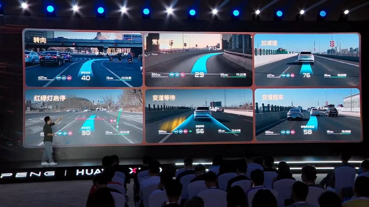 AR-HUD của Xpeng G7 hỗ trợ nhiều tính năng cao cấp