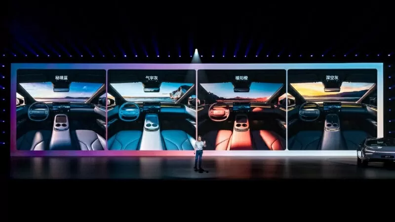 Xpeng G7 có 4 màu sắc nội thất