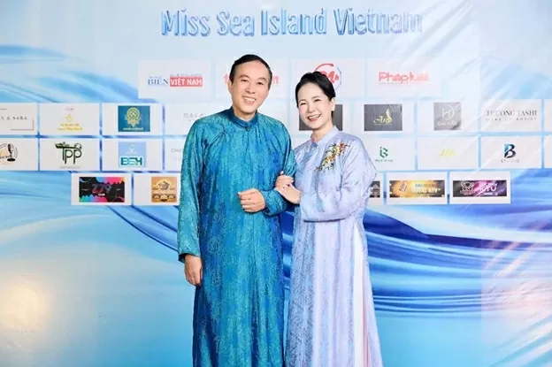 NTK Hằng Nguyễn và David Lê lan tỏa tình yêu áo dài tại Hoa hậu Biển Đảo Việt Nam 2025