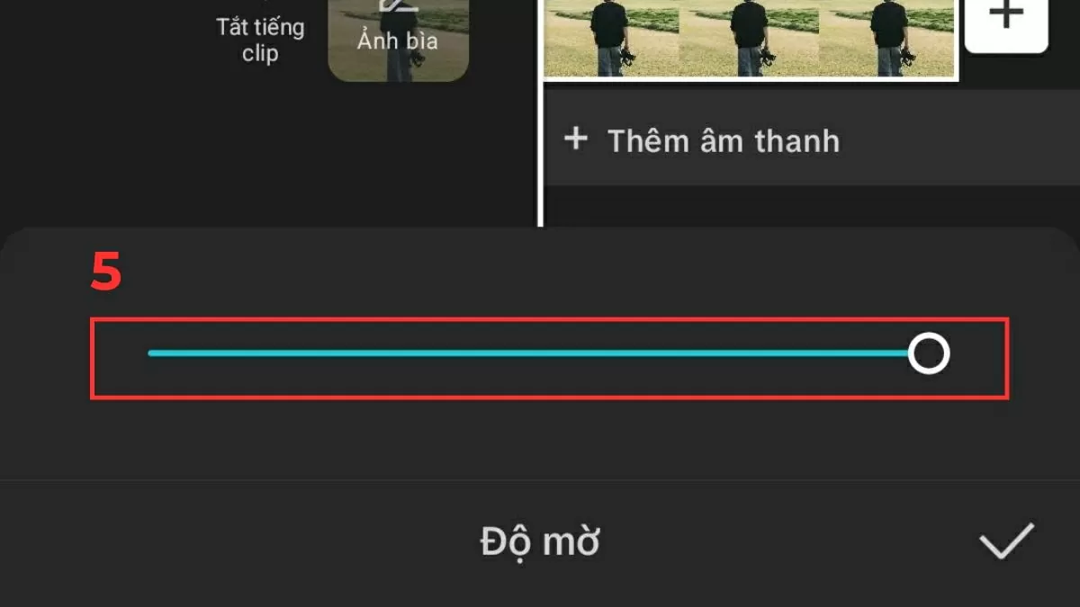 Tùy chỉnh độ mờ theo ý muốn.