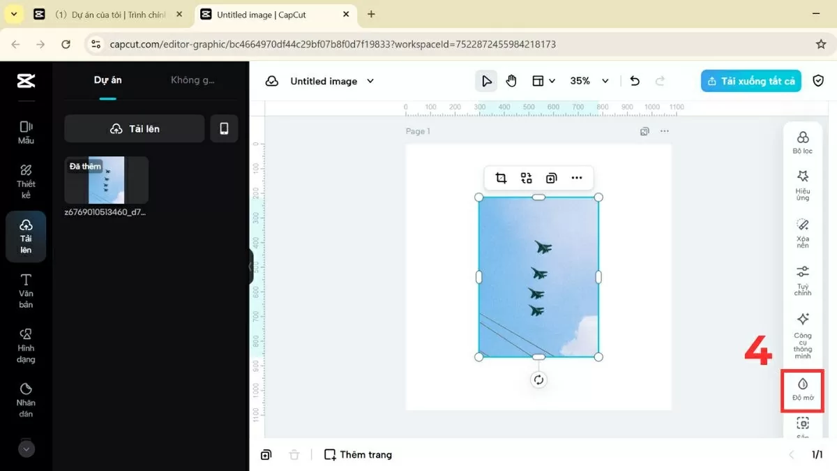 Chọn đoạn clip hoặc hình ảnh mà bạn muốn điều chỉnh.