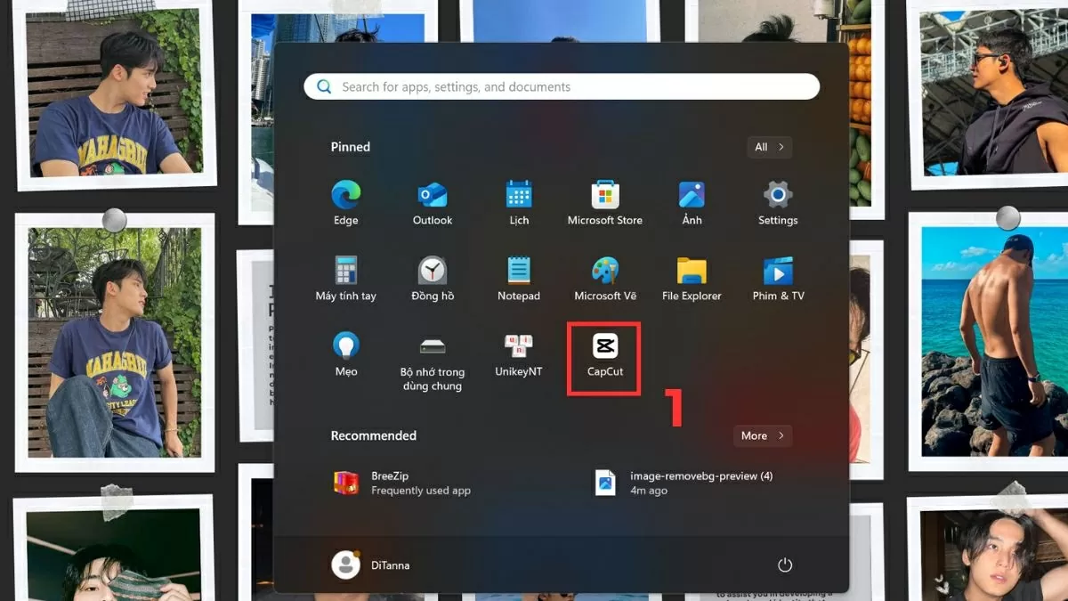Khởi động phần mềm CapCut trên máy tính. Khởi động phần mềm CapCut trên máy tính.