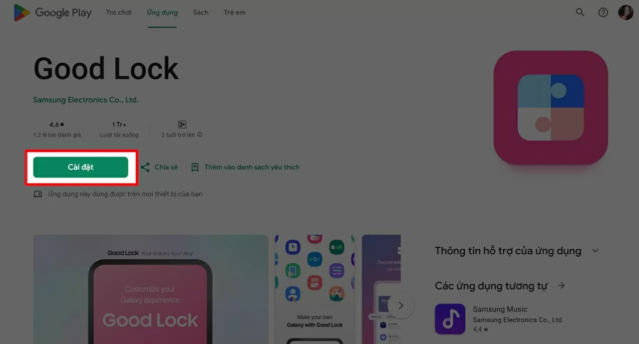 Tải ứng dụng Good Lock từ Galaxy Store. Tải ứng dụng Good Lock từ Galaxy Store.