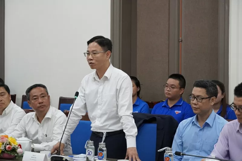 Thứ trưởng Ngô Lê Văn phát biểu tại buổi họp mặt tri ân các cán bộ lão thành CP72