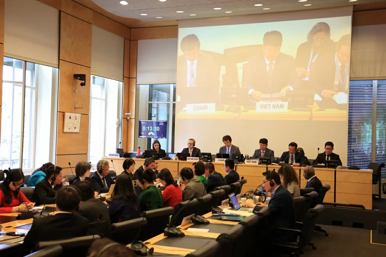 Toàn cảnh phiên họp. (Nguồn: PĐTT Việt Nam tại Geneva)