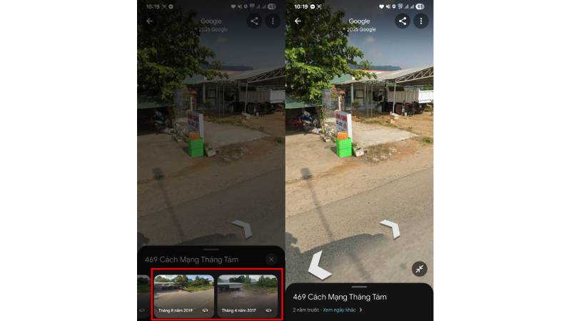 Chọn từng mốc thời gian. Chọn từng mốc thời gian.