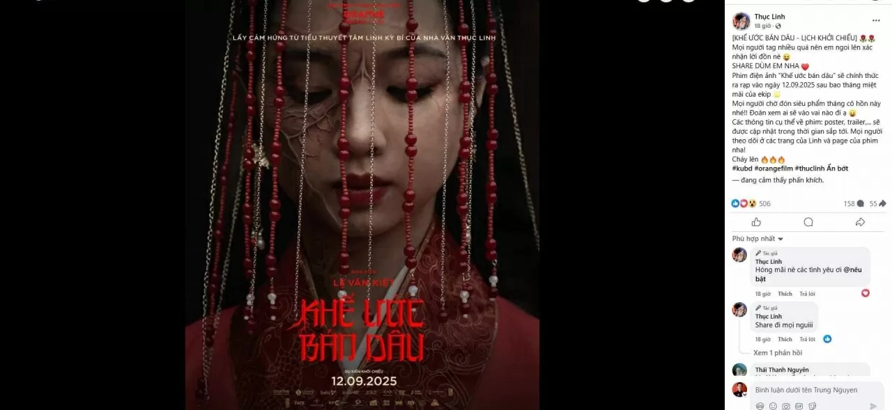 Tác phẩm của nhà văn Thục Linh được chuyển thể thành phim điện ảnh