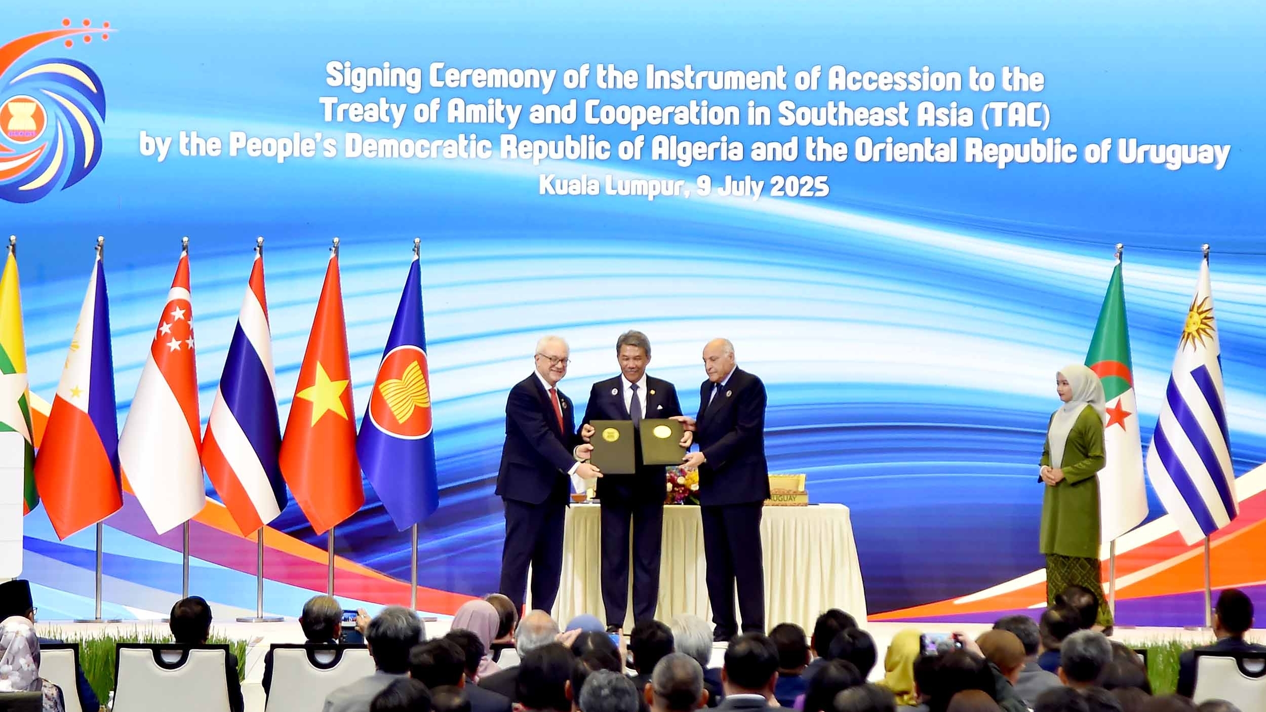 Algeria và Uruguay chính thức gia nhập Hiệp ước Hữu nghị và Hợp tác ở Đông Nam Á (TAC)