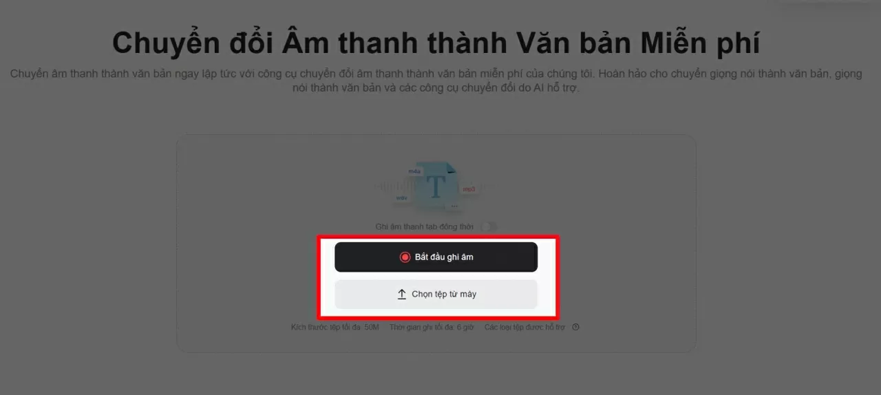 Tại giao diện chính, nhấn chọn Tải tệp lên. Tại giao diện chính, nhấn chọn Tải tệp lên.