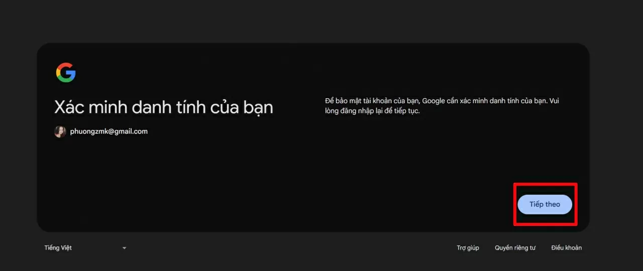 Đăng nhập bằng tài khoản Google của bạn để bắt đầu sử dụng công cụ này.