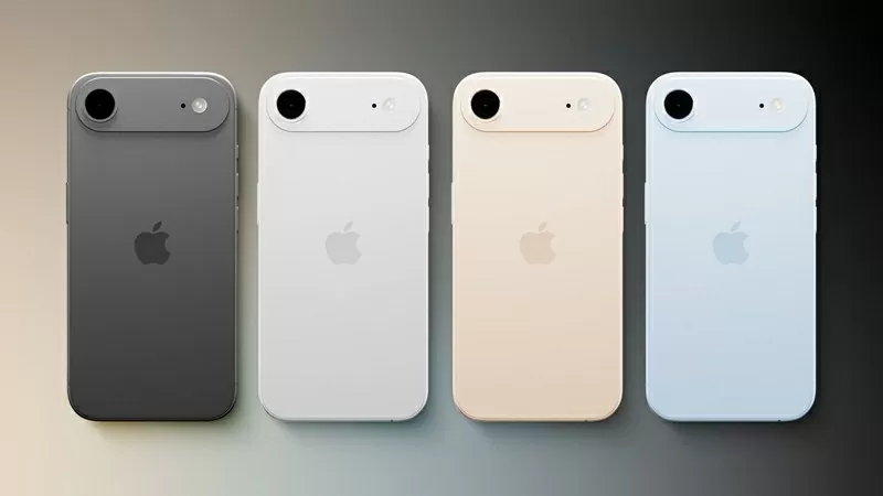 Các tuỳ chọn màu dự kiến của iPhone 17 Air