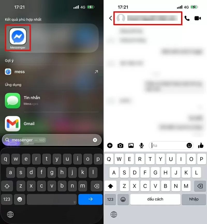 Mở ứng dụng Messenger trên điện thoại. Mở ứng dụng Messenger trên điện thoại.