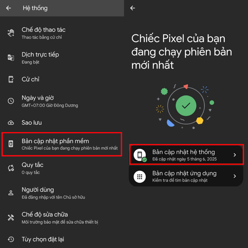 Trong giao diện Hệ thống, nhấn vào Bản cập nhật phần mềm (Software Update). Trong giao diện Hệ thống, nhấn vào Bản cập nhật phần mềm (Software Update).