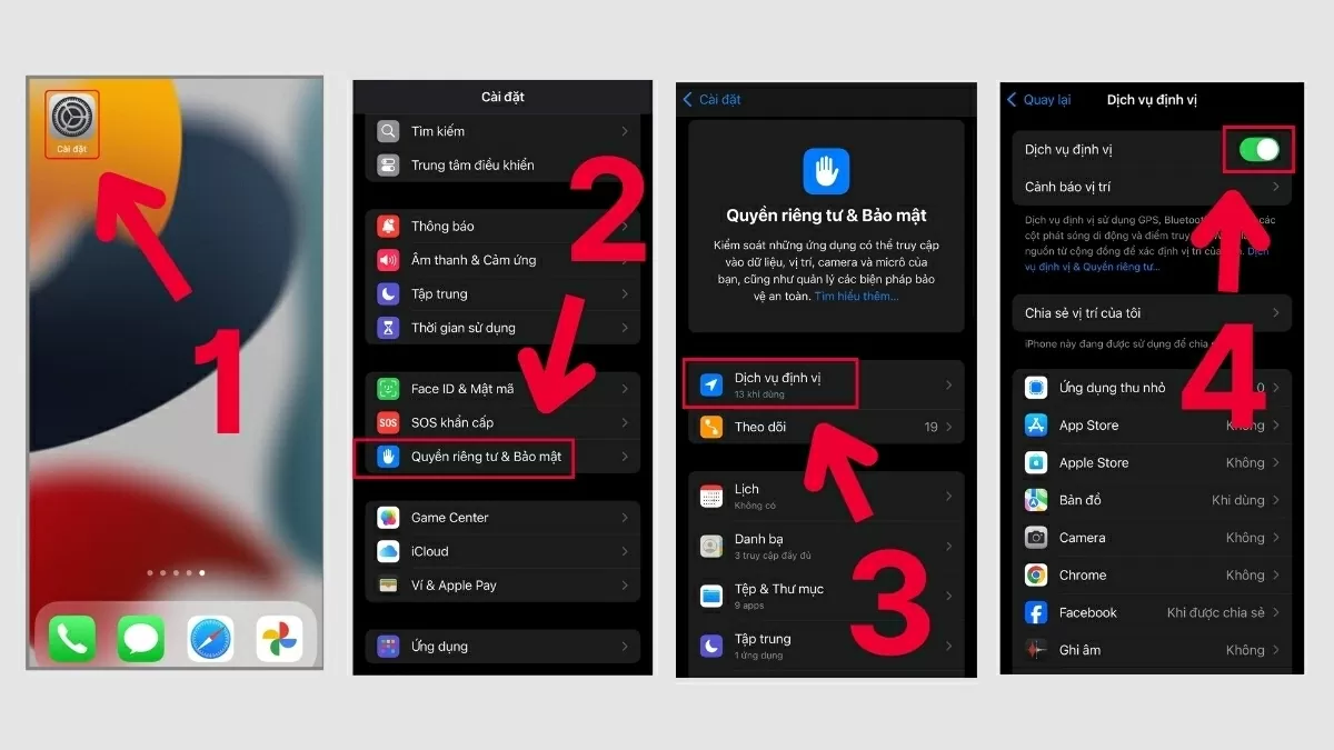 Cách bật định vị trên iPhone để Google Map hoạt động chuẩn xác hơn. Cách bật định vị trên iPhone để Google Map hoạt động chuẩn xác hơn.