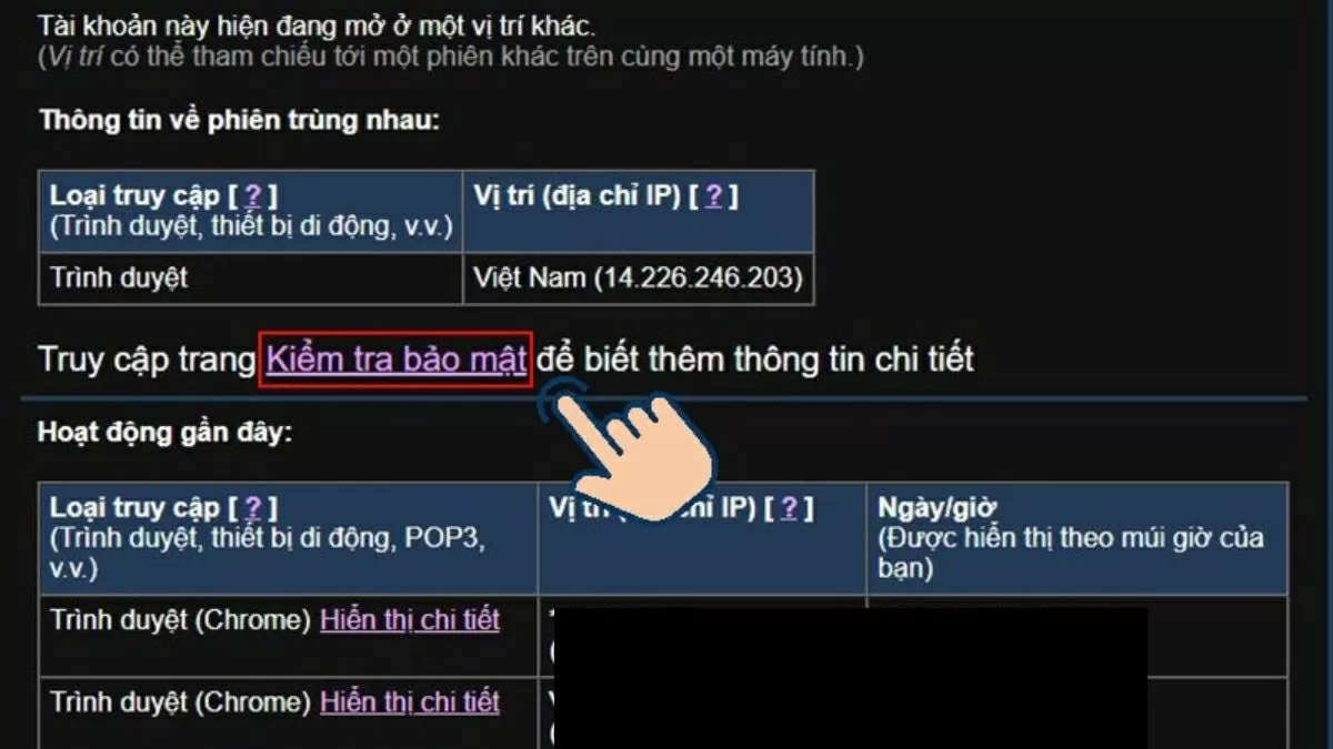 Cửa sổ mới xuất hiện.