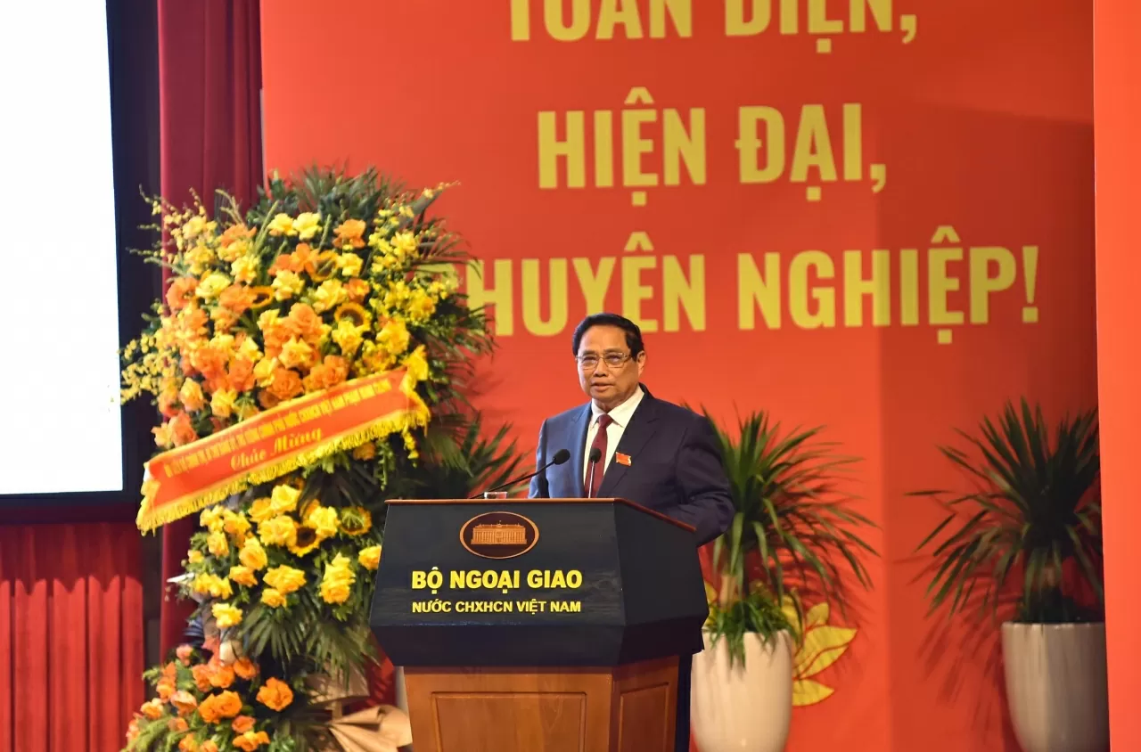 Thủ tướng Chính phủ Phạm Minh Chính phát biểu chỉ đạo tại Đại hội. (Ảnh: Quang Hòa) Thủ tướng Chính phủ Phạm Minh Chính phát biểu chỉ đạo tại Đại hội. (Ảnh: Quang Hòa)