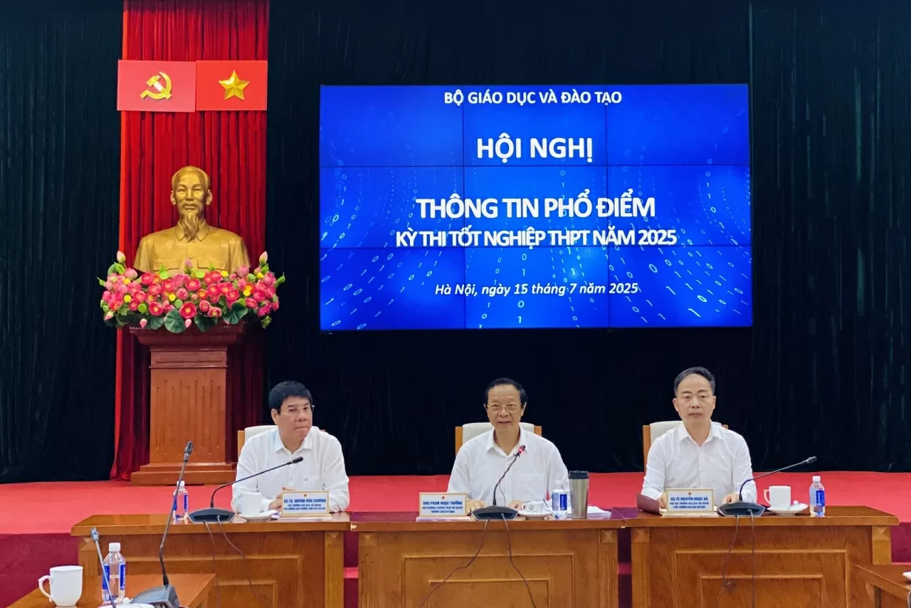 Bộ Giáo dục và Đào tạo công bố phổ điểm thi tốt nghiệp 2025