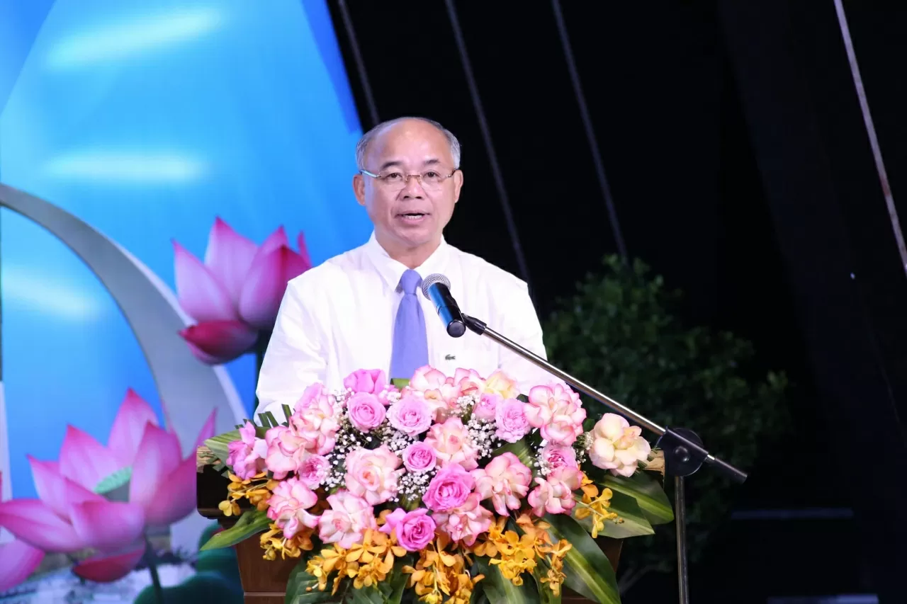 Phó Chủ tịch UBND tỉnh Đắk Lắk ông Trương Công Thái phát biểu tại buổi Lễ. (Ảnh: Thành Long)