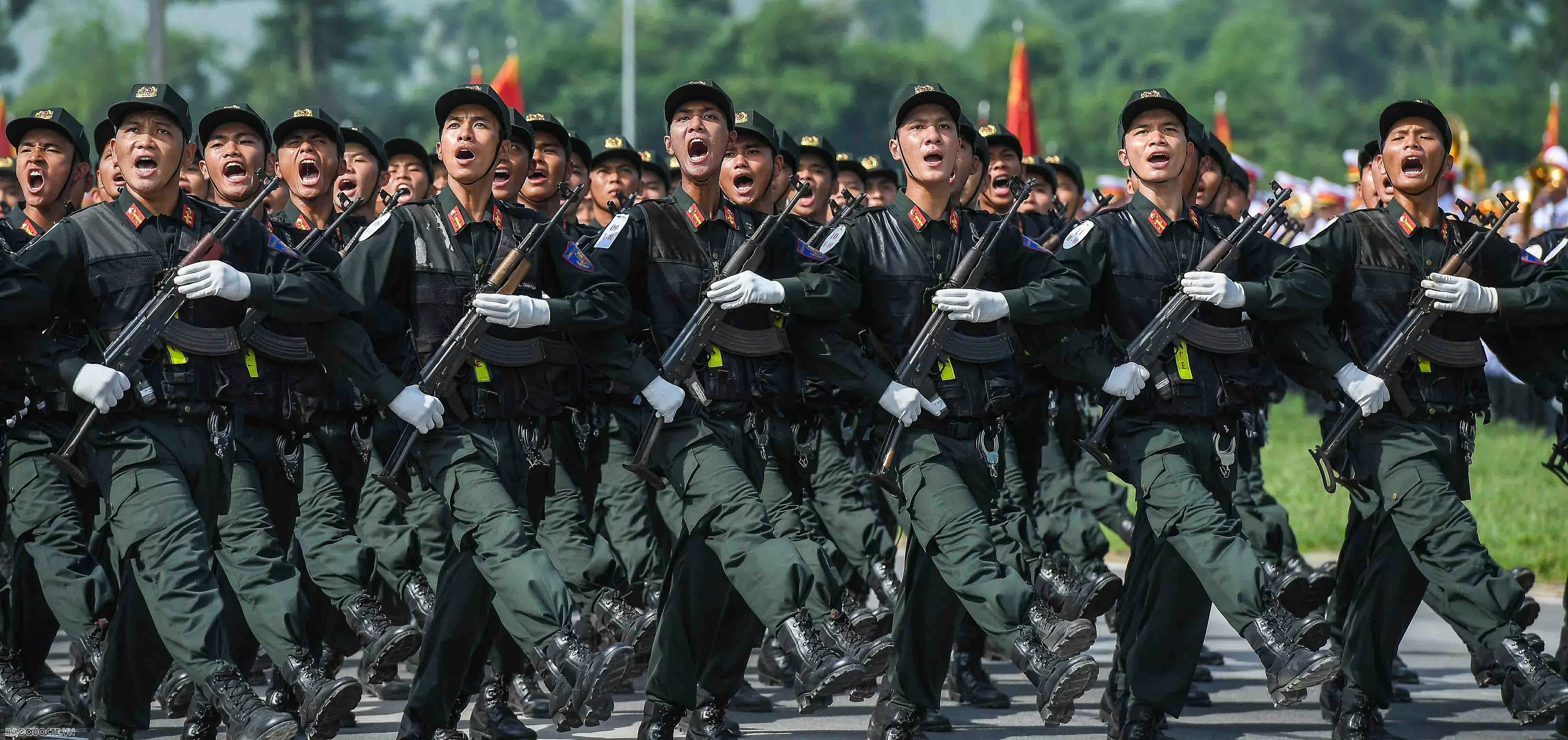 Lần đầu tiên tổng hợp luyện các lực lượng quân đội, công an tham gia diễu binh 80 năm Quốc khánh Lực lượng quân đội, công an, khí tài quân sự tại tổng hợp luyện diễu binh, diễu hành 80 năm Quốc khánh