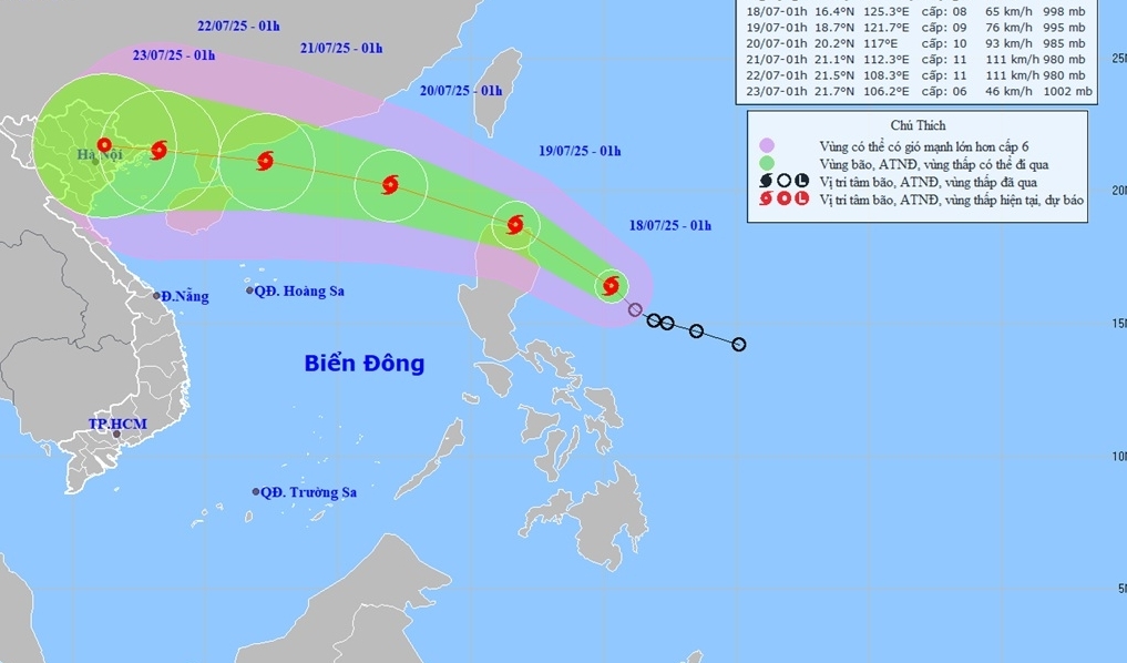 du bao dien bien bao wipha vu ng bie n phia dong khu vuc bac bie n dong co gio giat cap 9 song cao den 35m