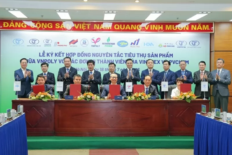 PetroVietnam bắt tay VINATEX tạo dựng chuỗi cung ứng hóa chất - xơ sợi - dệt may bền vững PetroVietnam bắt tay VINATEX tạo dựng chuỗi cung ứng hóa chất xơ sợi - dệt may bền vững