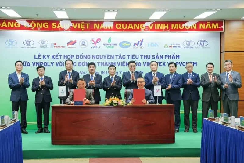 PetroVietnam bắt tay VINATEX tạo dựng chuỗi cung ứng hóa chất - xơ sợi - dệt may bền vững PetroVietnam bắt tay VINATEX tạo dựng chuỗi cung ứng hóa chất xơ sợi - dệt may bền vững