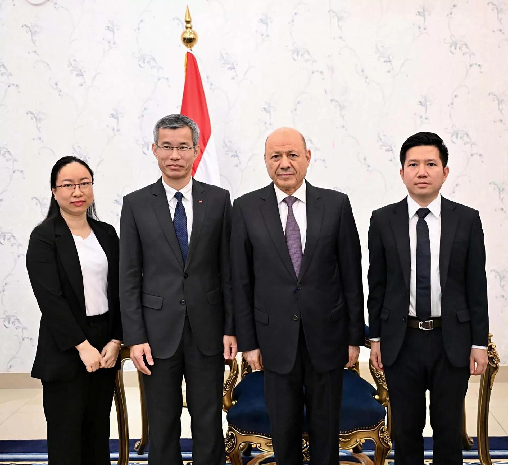 Đại sứ Hoàng Hữu Anh trình Thư ủy nhiệm lên Chủ tịch Hội đồng Tổng thống Yemen