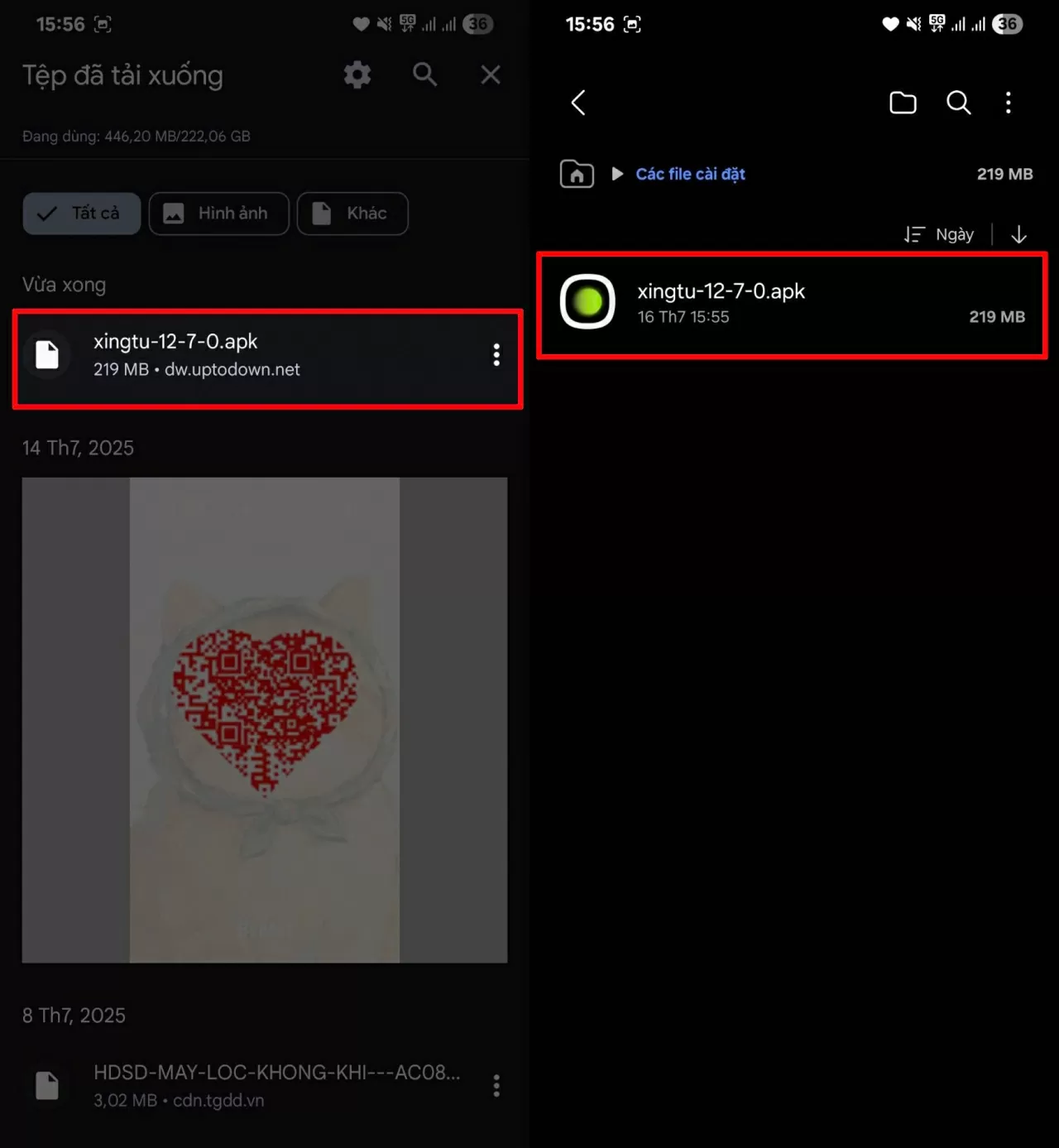 Tìm đến ứng dụng Xingtu và nhấn vào để chuẩn bị cài đặt.