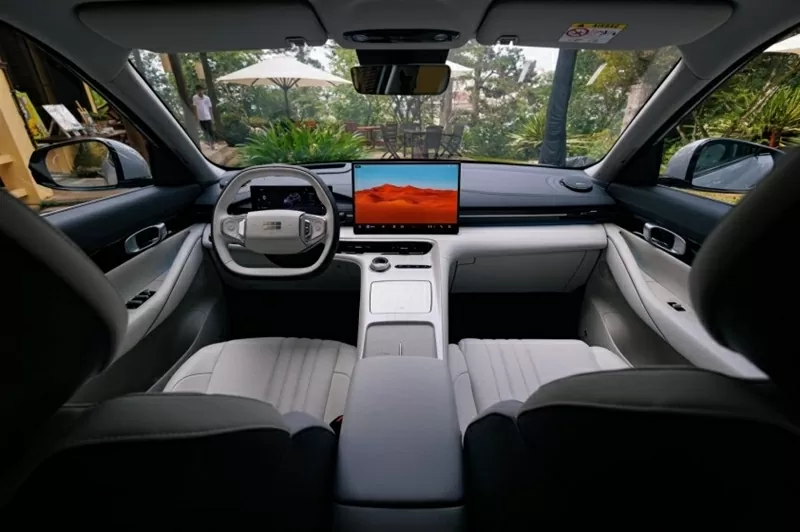 Nội thất của Geely EX5 mang phong cách thiết kế tối giản và hiện đại