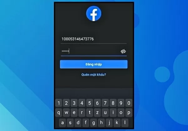 Đăng nhập bằng ID và mật khẩu.