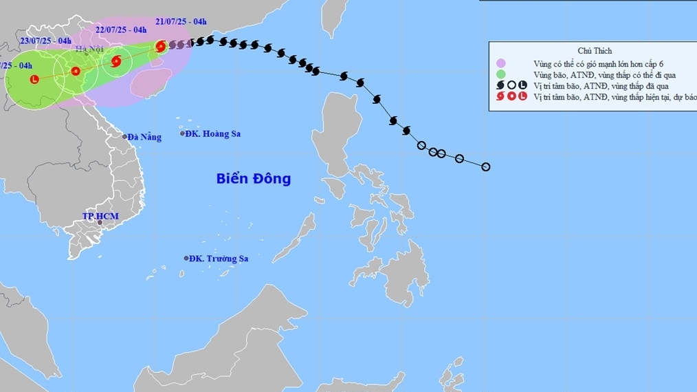 bao so 3 di chuyen theo huong tay tay bac thoi tiet vung ven bie n trong bao cuc ky nguy hie m co the lam do cay cot dien toc mai nha