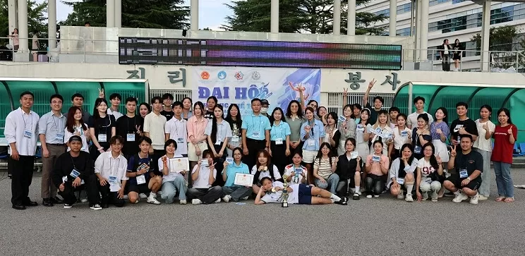 Gần 1.000 sinh viên Việt Nam tham gia đại hội thể dục thể thao thường niên tại Hàn Quốc