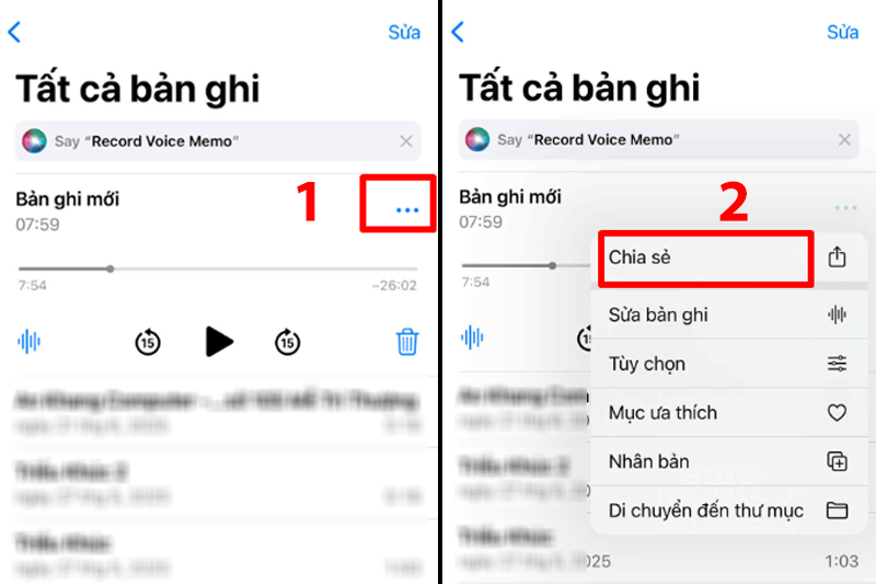Ghi âm hoặc chọn file có sẵn.