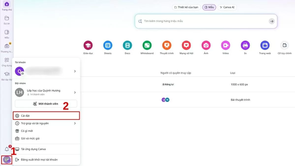 Đăng nhập vào tài khoản Canva mà bạn muốn hủy. Đăng nhập vào tài khoản Canva mà bạn muốn hủy.