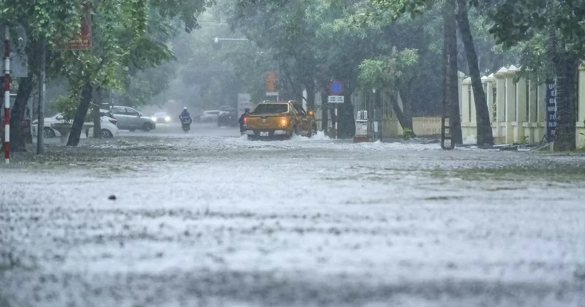 Khu trung tâm tỉnh Thanh Hóa ngập do bão Khu trung tâm tỉnh Thanh Hóa ngập do bão