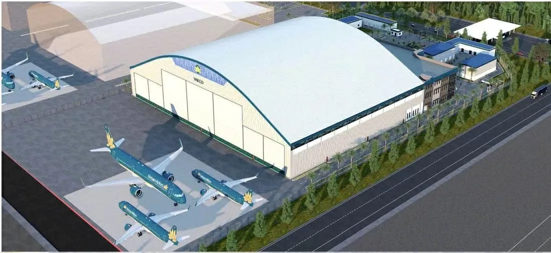 Phối cảnh Nhà bảo dưỡng tàu bay (hangar) số 1 tại Cảng hàng không quốc tế Long Thành – Dự án do Đại Dũng làm tổng thầu EPC. Phối cảnh Nhà bảo dưỡng tàu bay (hangar) số 1 tại Cảng hàng không quốc tế Long Thành – Dự án do Đại Dũng làm tổng thầu EPC.