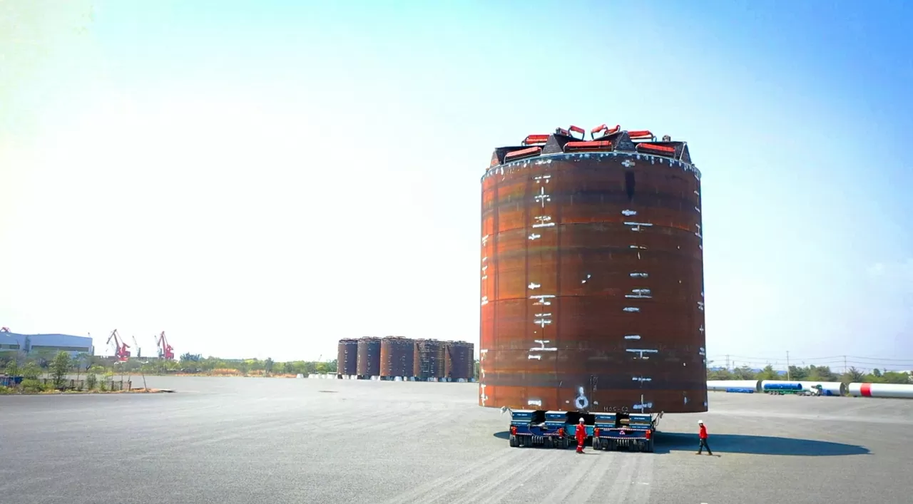 Chân đế điện gió ngoài khơi thuộc dự án Greater Changhua..