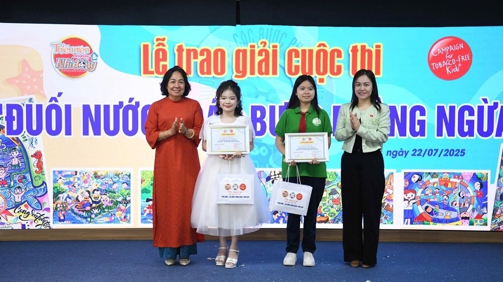 Trao giải cuộc thi vẽ tranh và làm video clip tuyên truyền về phòng chống đuối nước