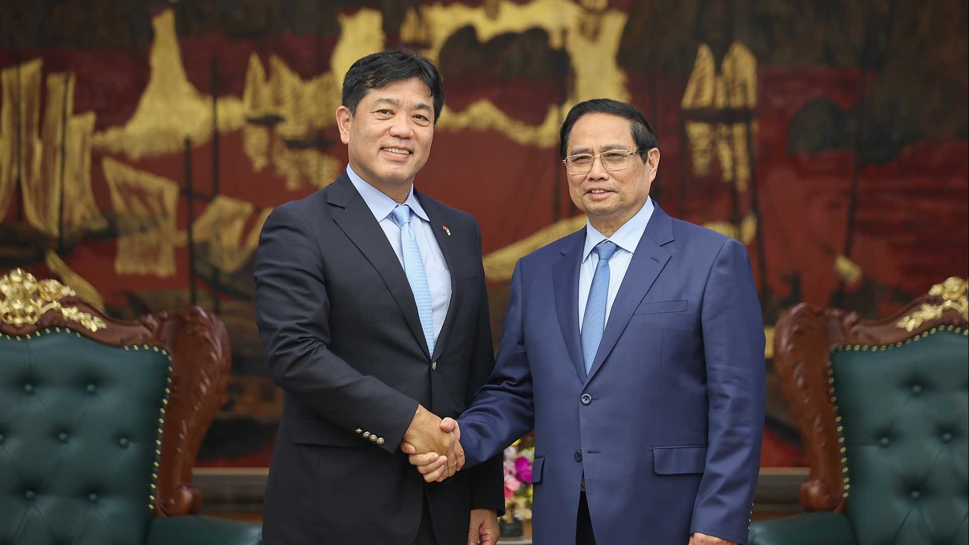 Thủ tướng đề nghị Tập đoàn Sumitomo tiếp tục mở rộng hoạt động đầu tư tại Việt Nam với tiến độ triển khai nhanh và hiệu quả hơn