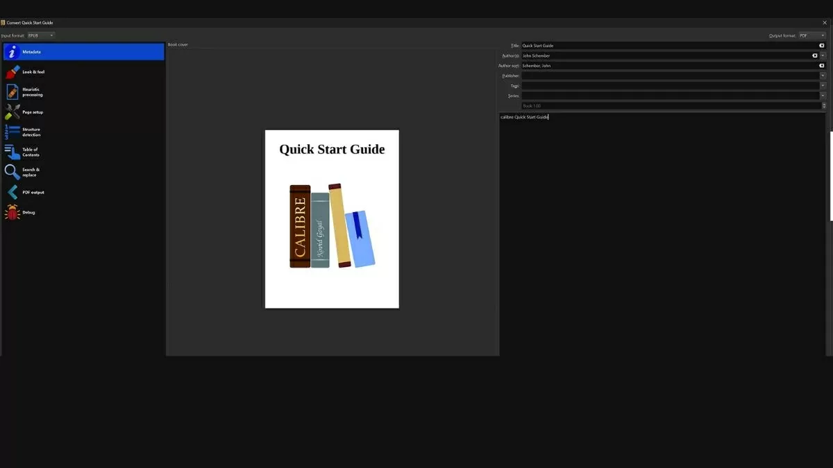 Ở góc trên bên phải, chọn định dạng đầu ra là PDF. Ở góc trên bên phải, chọn định dạng đầu ra là PDF.