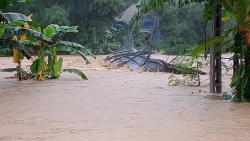 Vùng núi tỉnh Nghệ An ngập lụt do mưa bão số 3: Thủy điện Bản Vẽ nước đổ về cao nhất từ trước đến nay; nhiều xã chìm trong biển nước