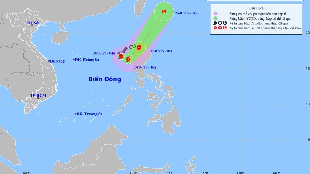 bao so 4 di chuyen theo huong dong dong nam cuong do gio manh them giat cap 12
