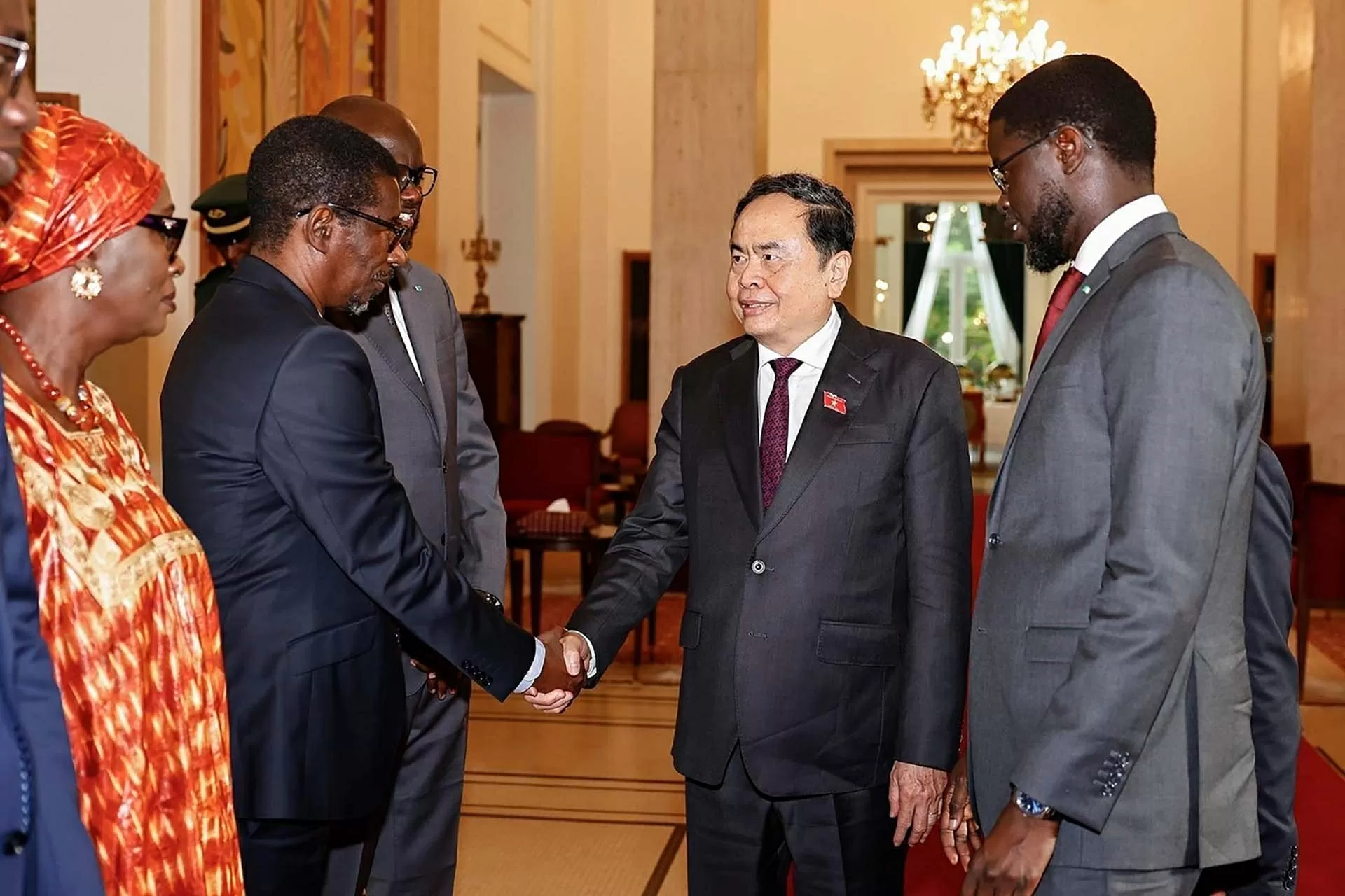 Chủ tịch Quốc hội Trần Thanh Mẫn hội kiến Tổng thống Senegal Bassirou Diomaye Faye