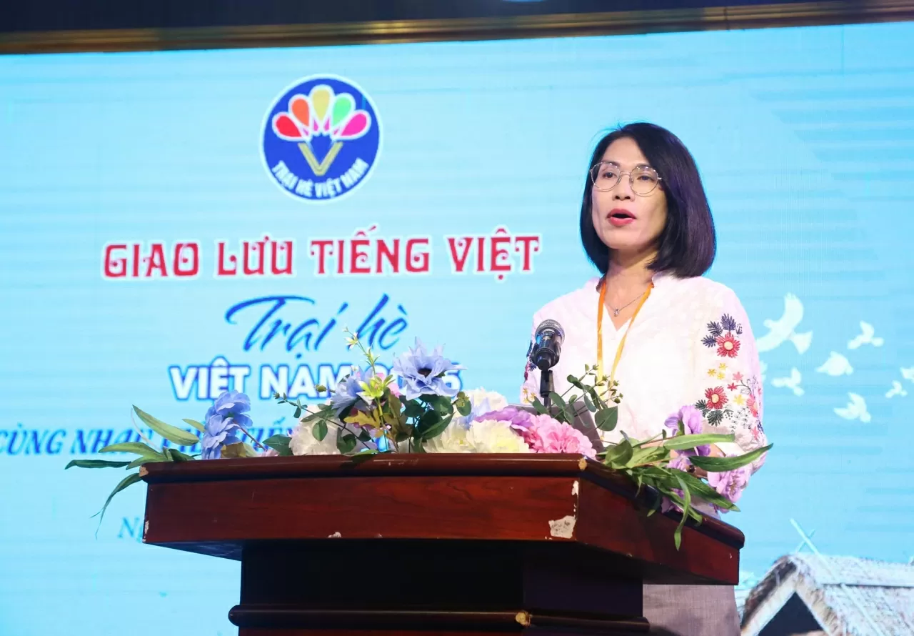 Bà Ngô Thị Thanh Mai phát biểu khai mạc chương trình. (Ảnh: Thành Long) Bà Ngô Thị Thanh Mai phát biểu khai mạc chương trình. (Ảnh: Thành Long)