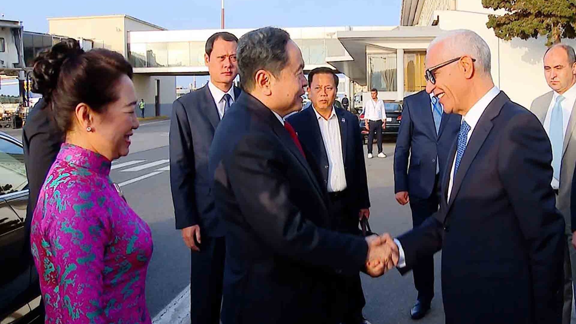 Chủ tịch Quốc hội Trần Thanh Mẫn và Phu nhân tới Rabat, bắt đầu chuyến thăm chính thức Morocco