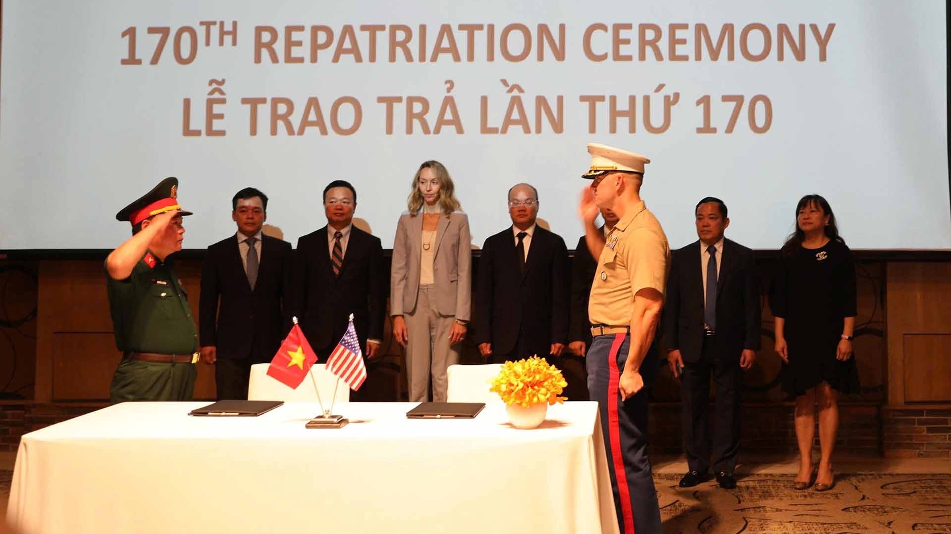 Lễ trao trả hài cốt quân nhân Hoa Kỳ lần thứ 170