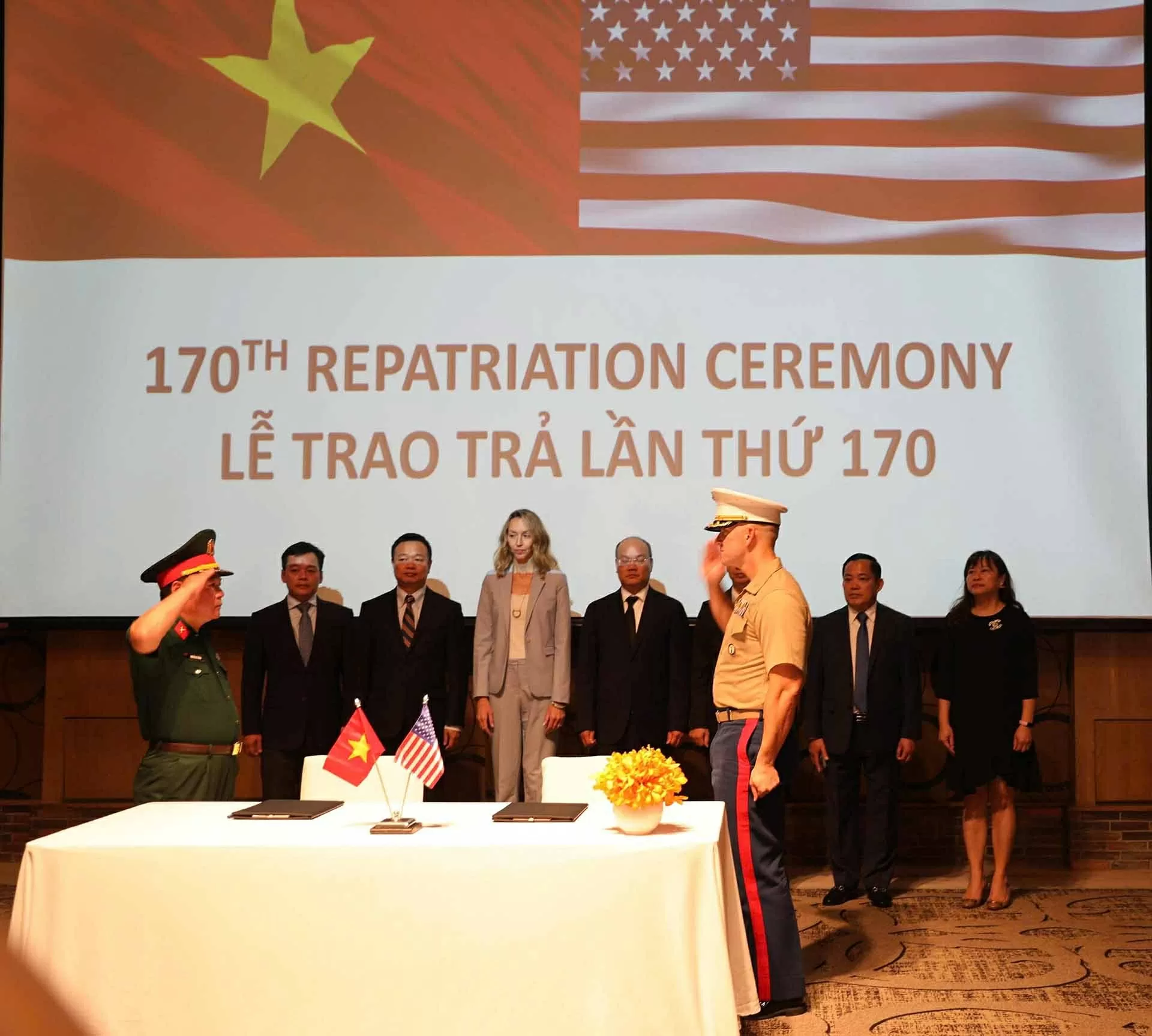 Lễ trao trả hài cốt quân nhân Hoa Kỳ lần thứ 170