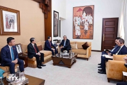 Chủ tịch Quốc hội Trần Thanh Mẫn hội kiến Thủ tướng Morocco Aziz Akhannouch